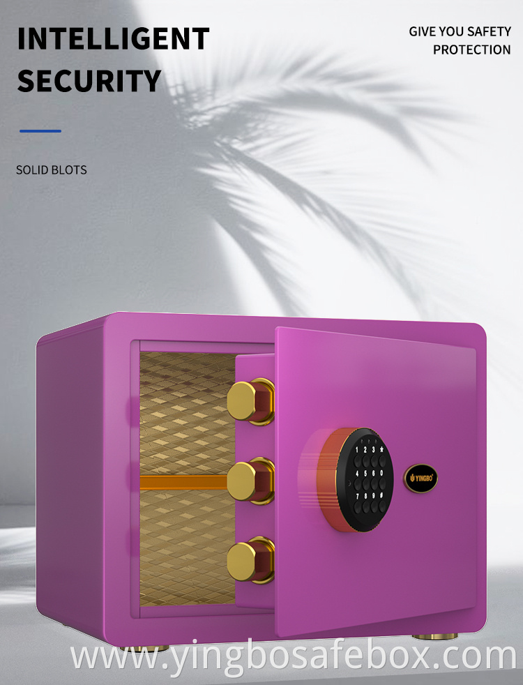 pink hotel small safe box